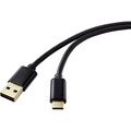 Renkforce USB-Kabel USB 2.0 USB-A Stecker, USB-C® Stecker 1.80 m Schwarz beid...