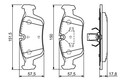 BOSCH 0 986 494 015 Bremsbelagsatz, Scheibenbremse für Bmw