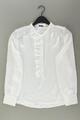 ⭐ Sienna Rüschenbluse Bluse für Damen Gr. 38, M Langarm weiß aus Polyester ⭐