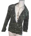 Velvet Rose Camouflage Blazer Jacke Jacket Gr S Glitzer Streifen  Army Look