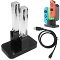 4 IN 1 Ladestation Ladegeräte Dock für Nintendo Switch NS Joy-Con Controller DE