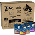 Purina FELIX Katzenfutter Doppelt Lecker Nassfutter Mix in Gelee 80 x 85g