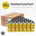 28x Gaskartuschen 227g Butan Gas REX MSF-1a Campingkocher Gaskocher (28 Stück)