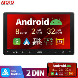 ATOTO A6PF 9Zoll 2DIN Autoradio GPS-Tracking 8Kern Wireless Android Auto&CarPlay