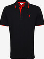 U.S. POLO ASSN. Poloshirt Polo T-Shirt Shirt Hemd Schwarz Rot NEU OVP I gr. L