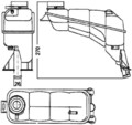 MAHLE Ausgleichsbehälter, Kühlmittel CRT 117 000S für MERCEDES-BENZ