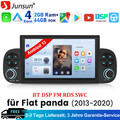 DAB+ Carplay 7" Android Autoradio Für Fiat Panda 312 2012-2024 GPS Nav WIFI 64GB