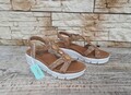 Sandalen Frau Komfort Cinzia Soft Keilabsätze mcs103 Sommer 2025 Komfortabel