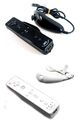 ORIGINAL NINTENDO Wii + U REMOTE MOTION PLUS CONTROLLER / NUNCHUK (schwarz weiß)