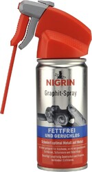 NIGRIN Graphit Spray, fettfrei und geruchslos, schmiert optimal Metall auf Metal