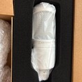 Audio-Technica AT2020 CWH Kondensator Mikrofon komplett weiß Studioaufnahme