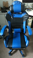 Gaming Stuhl Gamingstuhl Bürostuhl bis 150kg mit Fußstütze, Lautsprecherkissen