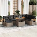 Gartenmöbel Sofa Garten Garnitur Lounge Sitzgruppe 9-tlg. Poly Rattan vidaXL