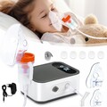 Inhaliergerät LED Digitalanzeige Inhalationsgerät Elektrisch Inhalator mit Maske