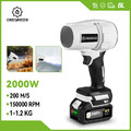 Akku-Luftgebläse 2000 Watt 200 Meter pro Sekunde 150000 Umdrehungen pro Minute