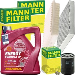 MANN INSPEKTIONSPAKET+MANNOL 5W30 MOTORÖL passend für MITSUBISHI OUTLANDER 3 ASX