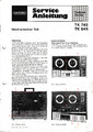 Service Manual-Anleitung für Grundig TK 745/TK 845 