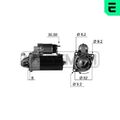 1x Starter ERA 220346A passend für FIAT