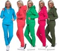 Damen Jogginganzug Freizeitanzug mit Kapuzenpullover; M L XL 2XL