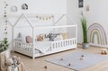 ANGEBOT Hausbett "Kay" inkl. Rollrost B-WARE Kiefer massiv weiß 120x200 cm