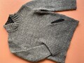 ZARA Winter Strick Pullover Rollkragenpullover Tasche 13% Wolle Mädchen Grau 140