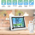 Kabellos Wetterstation Farbdisplay Thermometer Hygrometer mit Innen Außen Sensor