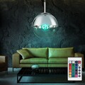 Hängeleuchte Lampe Pendelleuchte Fernbedienung dimmbar Memory RGB LED H 120 cm