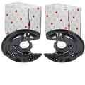 2X NK SPRITZBLECHE BREMSSCHEIBEN HINTEN PASSEND FÜR SKODA YETI VW BEETLE EOS