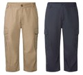 LIVERGY Herren Hose  3/4 Länge Cargo-Taschen Cargohose Freizeithose Shorts