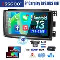 32G Carplay DAB+ Android 13 Autoradio GPS Nav RDS Kam Für Smart Fortwo 451 05-10