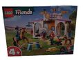 LEGO 41746 Friends Reitschule Set mit 2 Spielzeug-Pferden, Aliya & Mia Puppen