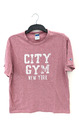 Champion Todd Snyder Shirt Herren extra groß rosa City Fitnessstudio New York grafisches Logo