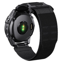 Für Garmin Fenix 3 HR 6 6X Pro 5 5X Plus 7 7X S62 Quick Fit Rugged Nylon Armband
