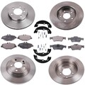 BREMSSCHEIBEN + BELÄGE + HANDBREMSE VORNE HINTEN für MERCEDES E-KLASSE W211 S211