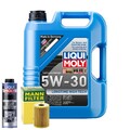 Motoröl 5W30 LIQUI MOLY Longtime High Tech 5L +MANN Ölfilter +Spülung