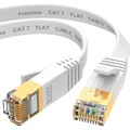 Cat7 Ethernet Kabel 5m Gigabit LAN Netzwerkkabel 10Gbps 600MHz weiß