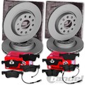 Zimmermann BREMSSCHEIBEN + BELÄGE VORNE+HINTEN passend für BMW X3 E83 2003-2010