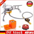 Winddicht Camping 3500W Gas Campingkocher Gaskocher mit Piezozündung Outdoor SET