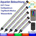 Aquarium Beleuchtung T8 Tube Fisch Tank Licht Wasserdicht mit Timer Vollspektrum