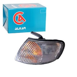 ALKAR BLINKER WEIß mit LAMPENTRÄGER VORNE LINKS passend für NISSAN ALMERA