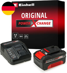 Original Einhell Starter Kit 4,0 Ah Akku Und Ladegerät Power X-Change (Li-Ion, 1