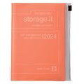 MARK'S 2023/2024 Taschenkalender A6 vertikal, Storage it, Orange | Kalender