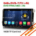 OPS Android 8.1 DAB+ 8-Kern Autoradio Für VW Passat Polo Golf Tiguan T5 Multivan