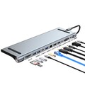 12 in 1 USB C HUB Docking Station Adapter 4K HDMI VGA Type C PD Ethernet SD TF