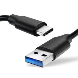  USB Kabel für Sennheiser GTW 270 Conversation Clear Plus Ladekabel 3A schwarz