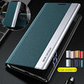 Handyhülle Für Samsung S24 S23 Ultra S22 A14 A54 A53 Leder Magnetisch Stand Case