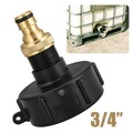 IBC Adapter S60X6 60mm Wasserhahn Verbinder Auslaufhahn Regenwasser Contain 3/4