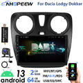 DAB+ CarPlay Android13 Autoradio 2+64GB Für Dacia Dokker Lodgy GPS Navi RDS WIFI
