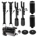 4X Stoßdämpfer + 2X Federbalg Hinten + Kompressor for Mercedes ML GL W164 X164
