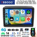 DAB+ Apple CarPlay Für Fiat Ducato 2006-2022 6+128G Android 14 Autoradio GPS KAM